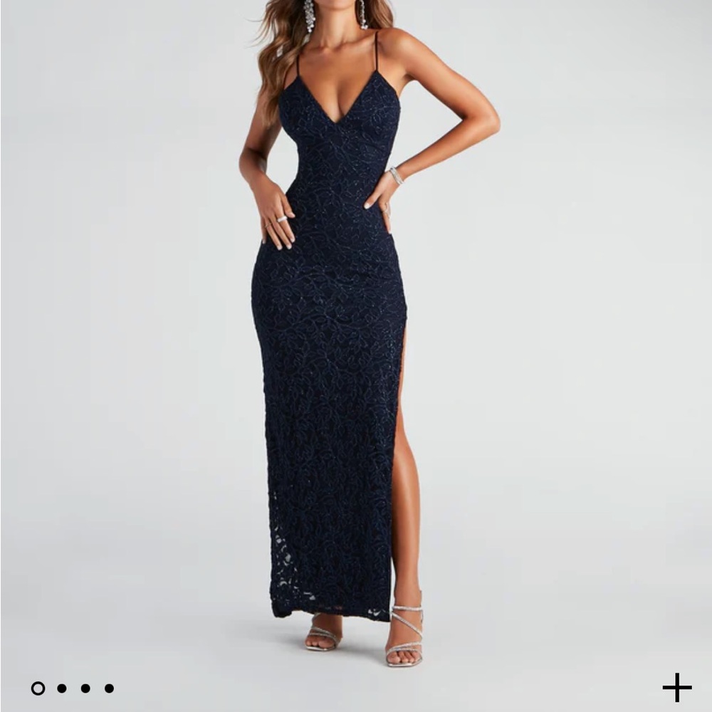 Navy blue formal dress
